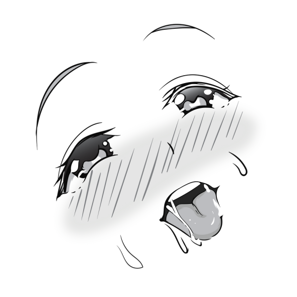 Аниме глаза и рот без фона