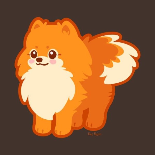 Стикеры померанский шпиц