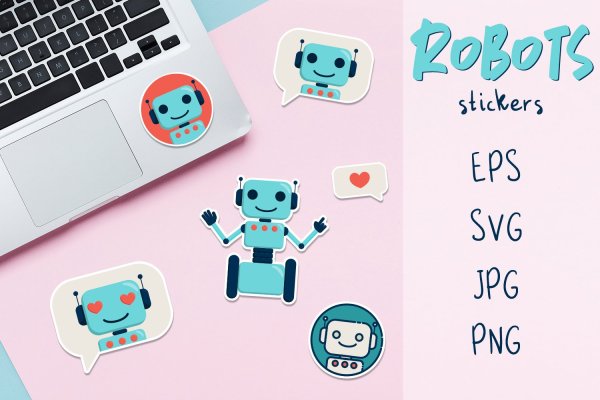 Стикеры робот