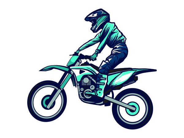 Стикер мотоцикл