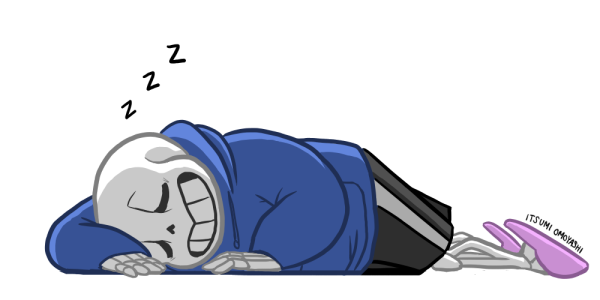 Санс андертейл спит