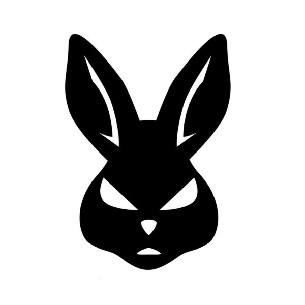 Злой кролик вектор