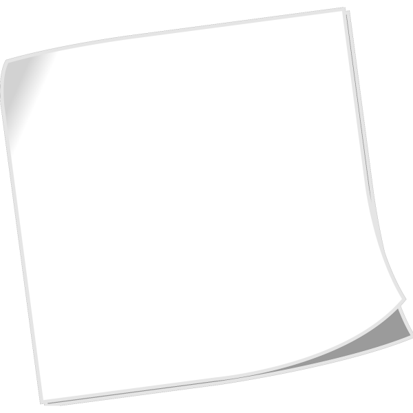 Лист бумаги с загнутым краем