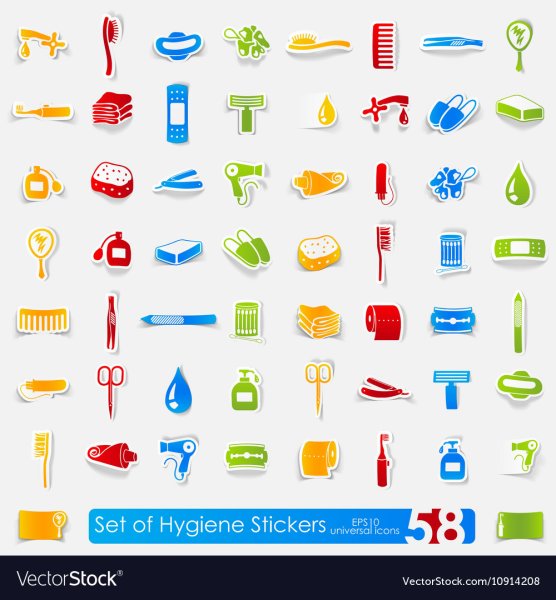 Наклейки гигиена