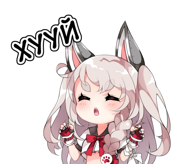 Аниме тян наклейки