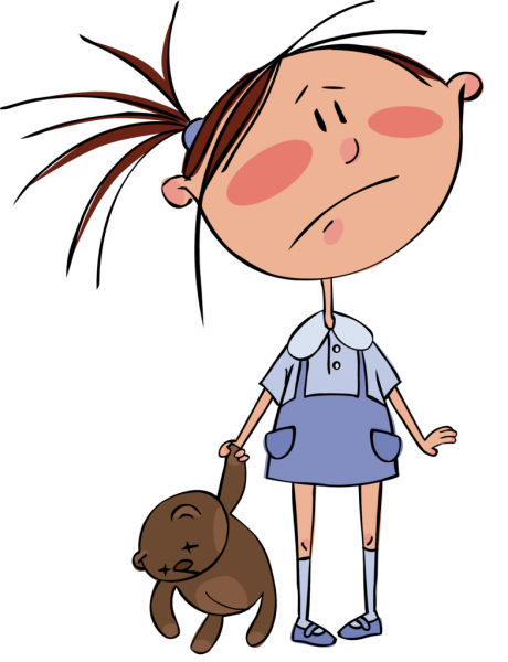 Грустные дети мультяшные