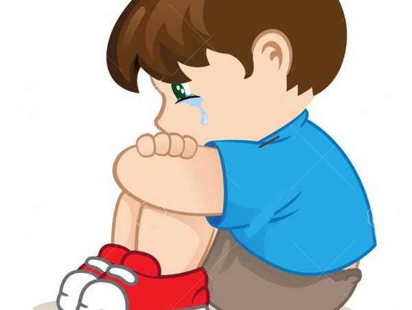 Грустный мальчик для детей