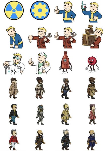 Набор стикеров Fallout