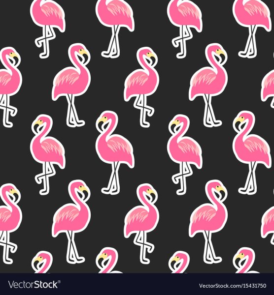 Розовый Фламинго силуэт