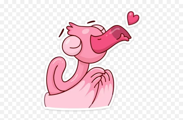 Стикеры Фламинго Эйо