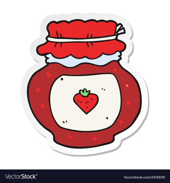 Клубничное варенье мультяшное