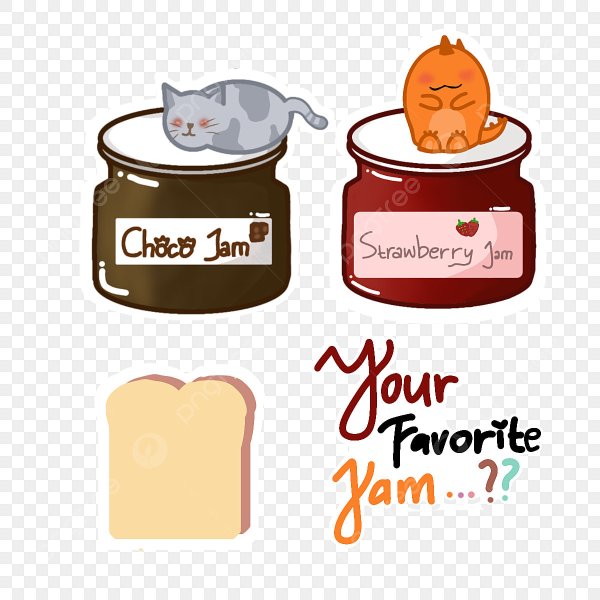 Наклейки на банки с малиновым вареньем