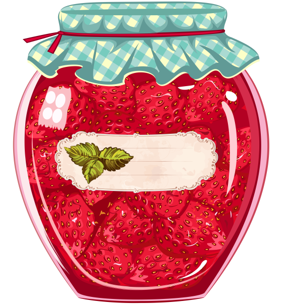 Вектор этикеток круглые для джема