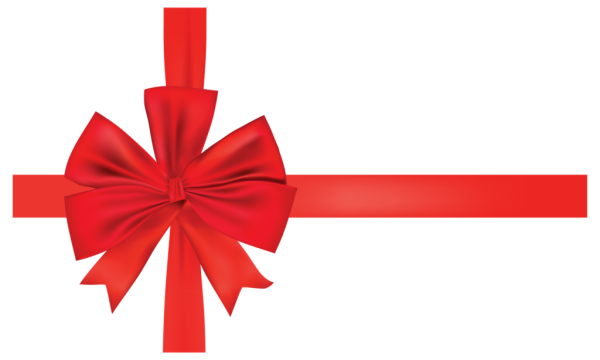 Подарочный бант на прозрачном фоне