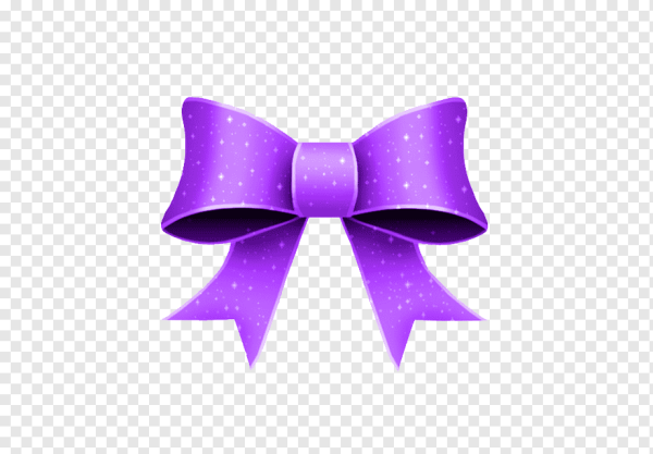 Фиолетовый бант