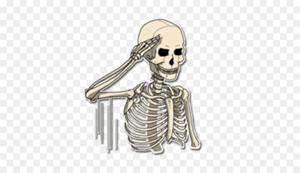 Стикеры скелет