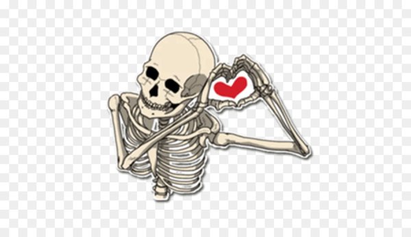 Наклейки скелет