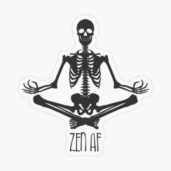 Скелет медитирует