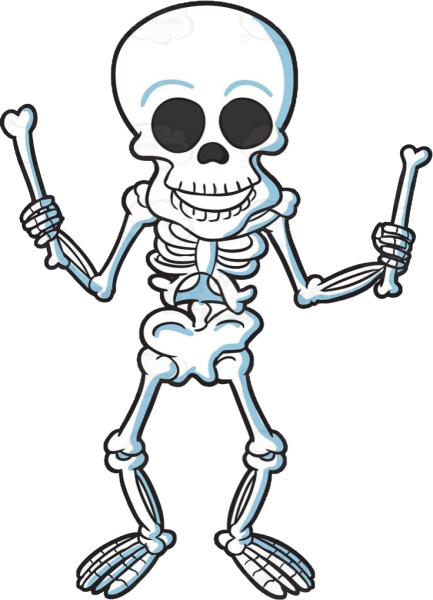 Стикеры скелет