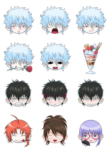 Гинтоки Стикеры