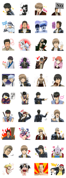 Аниме Стикеры Гинтама