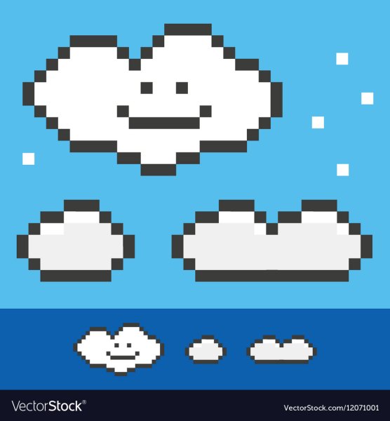 Облака 8 бит