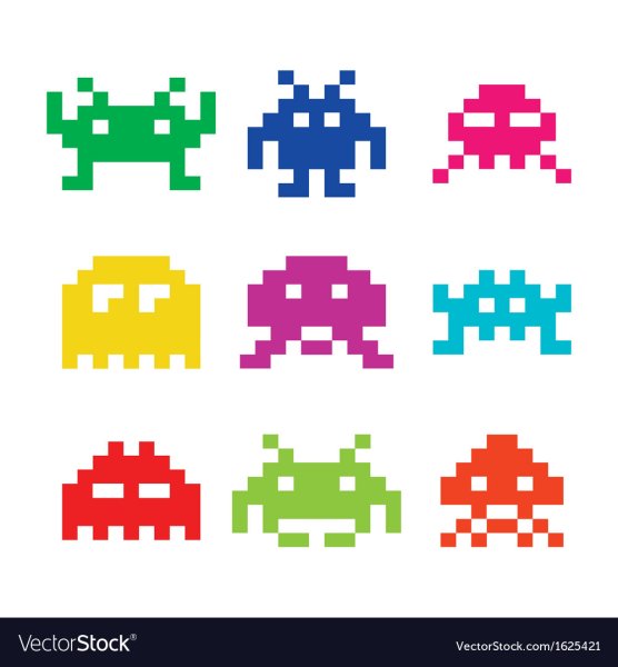 8 Битный монстр Space Invaders