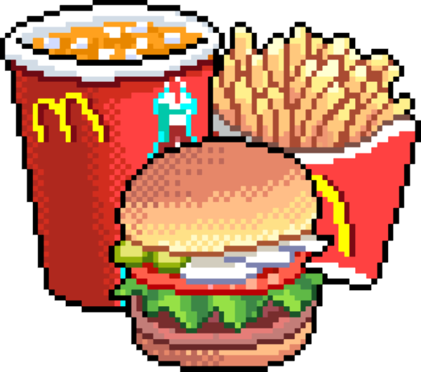 Пиксель арт еда