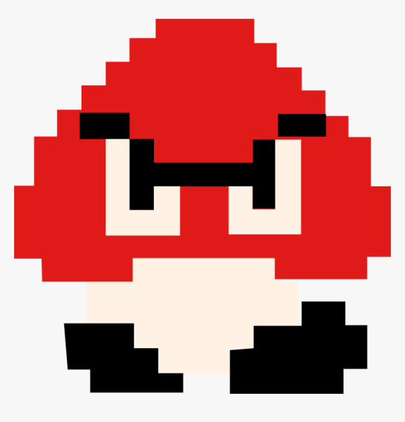 Гумба Марио пикселей