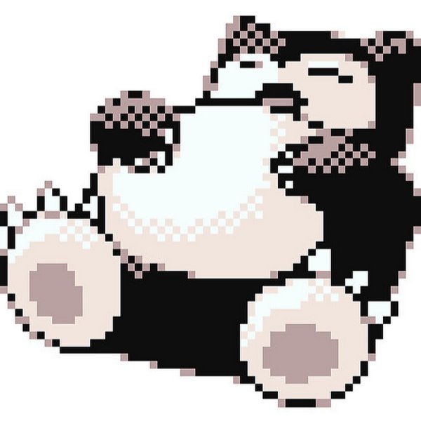 Снорлакс пиксель арт