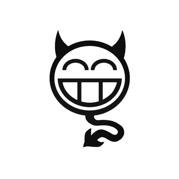 Наклейка чертик на машину