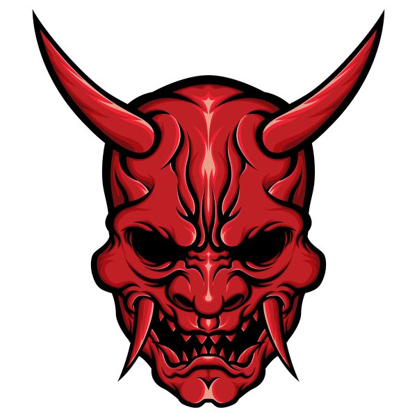 Японский демон Ханья лого