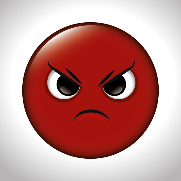Красный злой Смайл