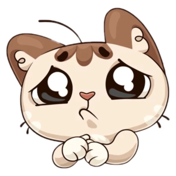 Стикеры Миу мяу и Кусалочка ВК