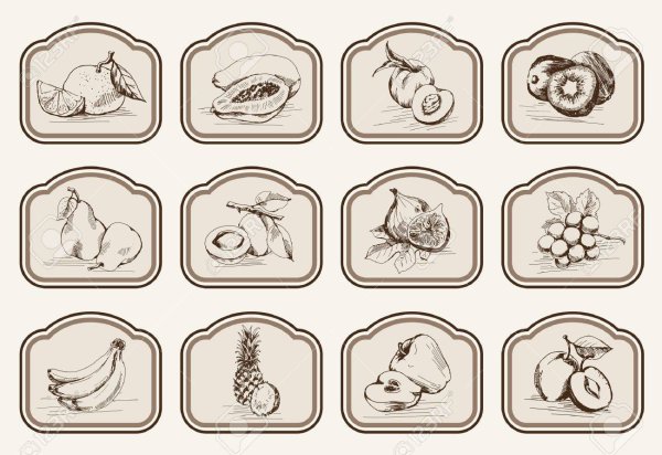 Наклейки на орехи