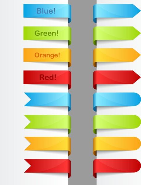 Цветные плашки для текста