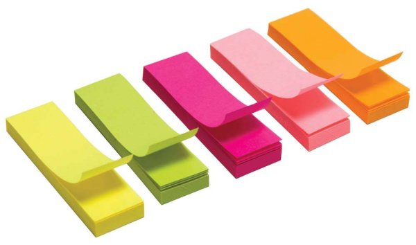 Стикеры узкие цветные