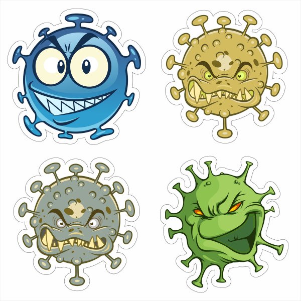 Вирус наклейка