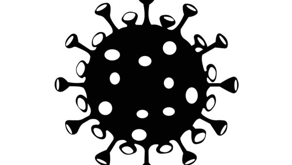 Коронавирус черно белый