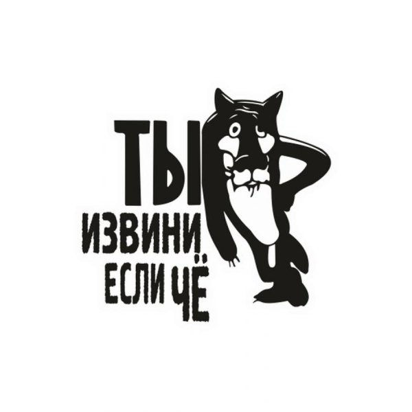 Наклейка ну ты извини если че