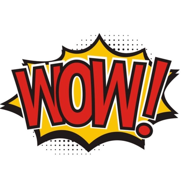 Надпись вау