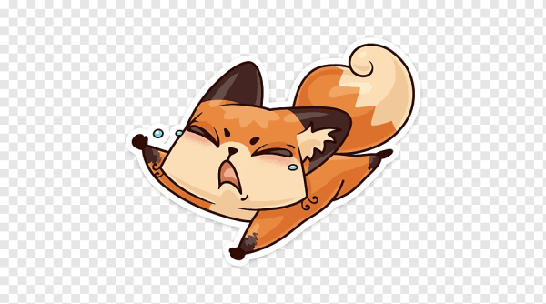 Лиса Луна Стикеры