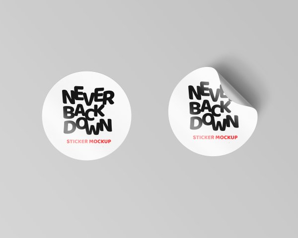 Стикеры мокап