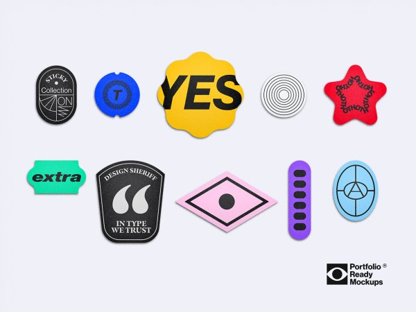 Наклейка Mock up