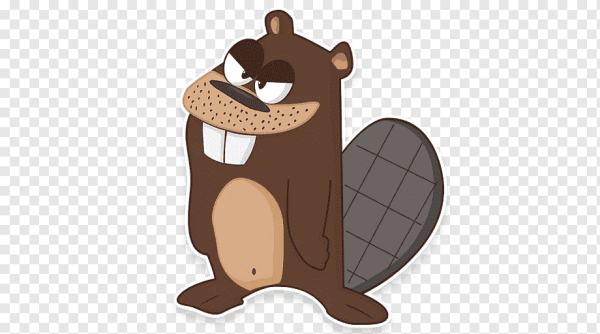 Наклейка бобер