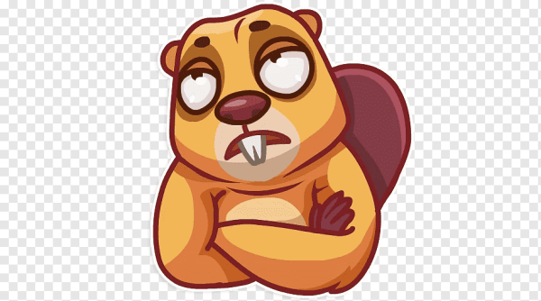 Наклейка бобер