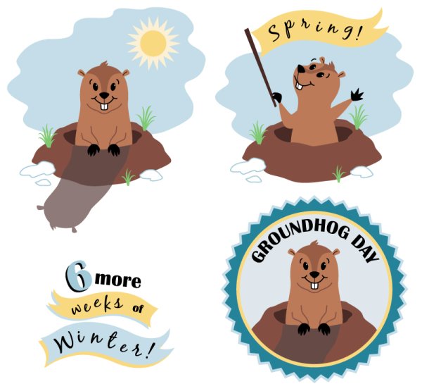 День сурка вектор