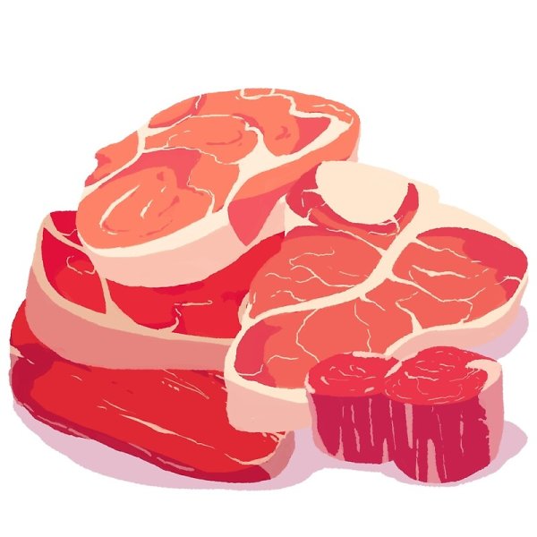 Мясо стикер