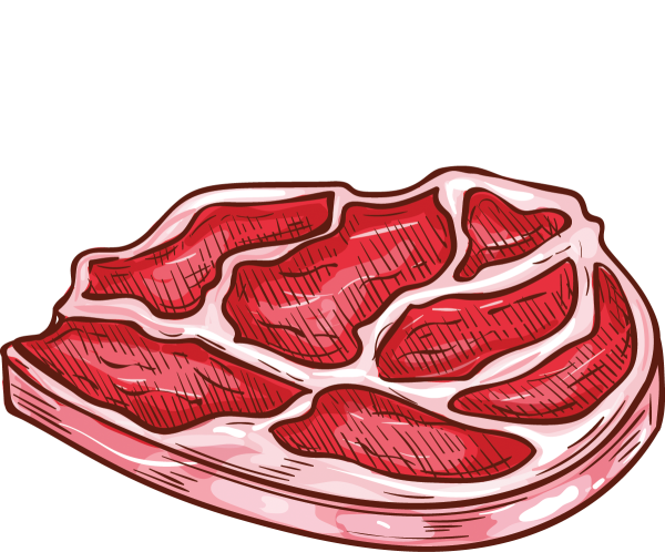 Нарисовать кусок мяса