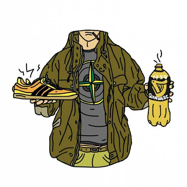 Кэжуал наклейки